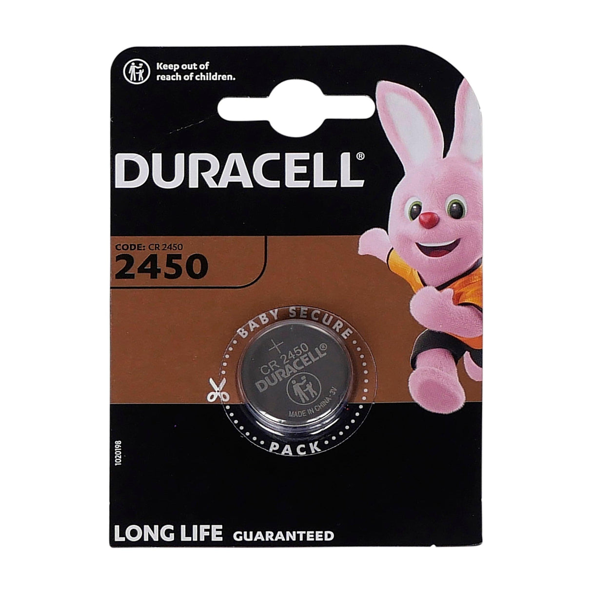 Duracell Lithium-Knopfzellenbatterie für Schweißerhelme - 3V, 540mAh, 28mm Durchmesser - CR2450B - Tools.de TP Profishop GmbH
