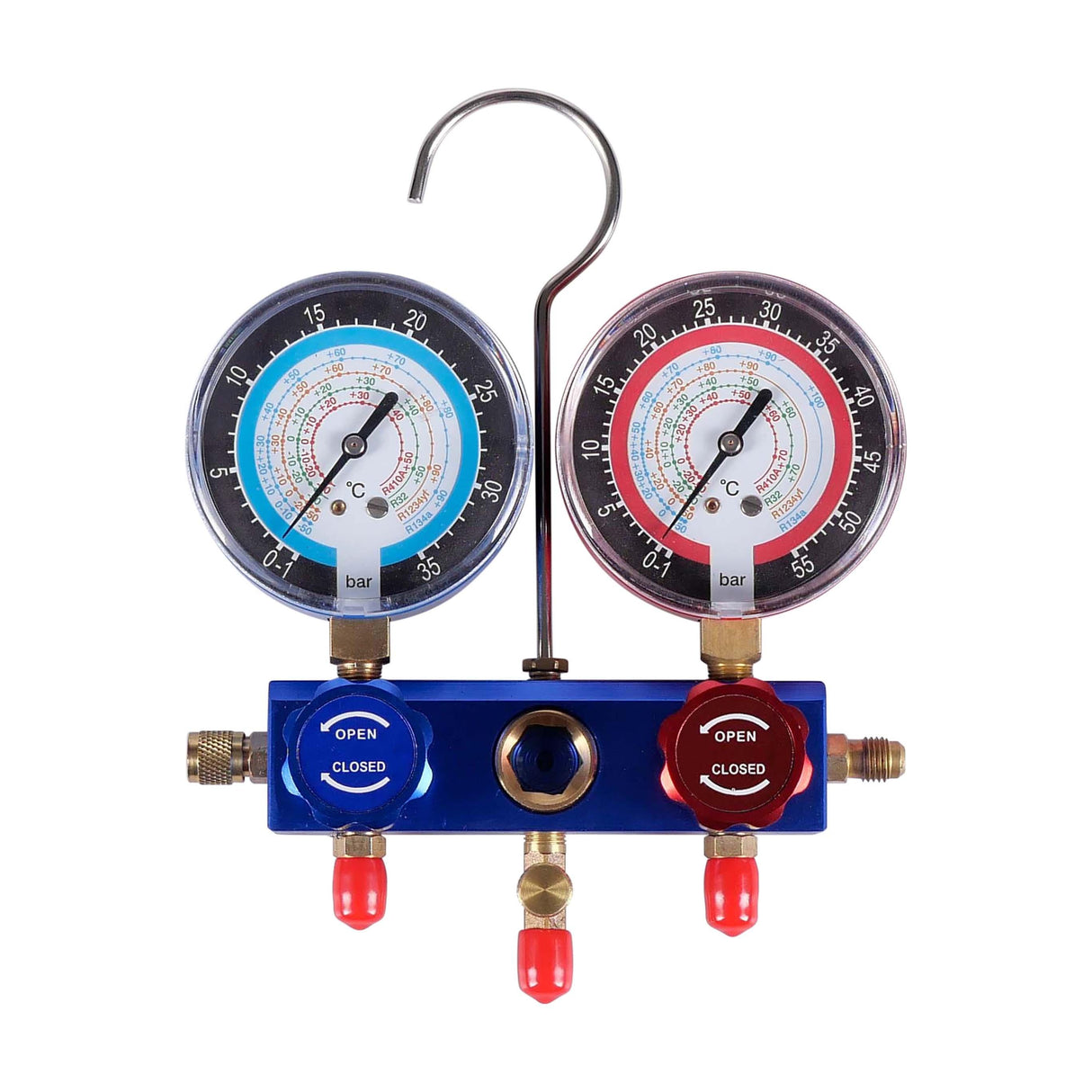 Fabbri Klimaanlagen Prüfung Satz - Manometer-Set / Klima-Diagnose-Set / Krümmer-Set / 2-Wege-Manometer-Set - MMR134HFO - Tools.de TP Profishop GmbH
