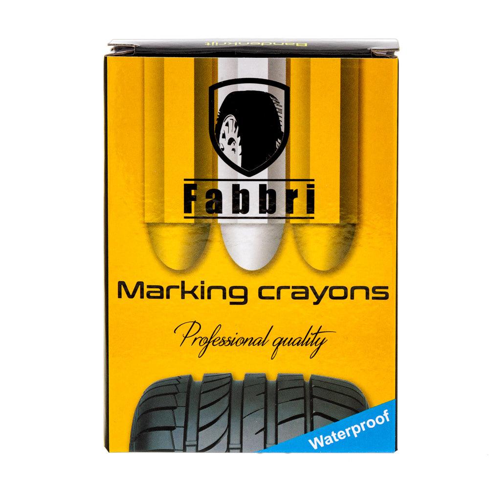 Fabbri Reifenkreide / Reifen Kreide 10,5 x 1,5cm 12 Stück TMC12W - 0,823€/Stück - Tools.de TP Profishop GmbH