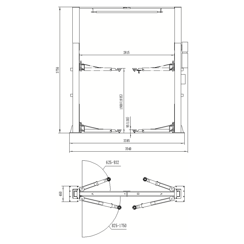 Falco Sollevatori 2-Säulen Hebebühne 4000kg 400V PremiumPlus VL40F400B Barrierefrei - bodenfreie Konstruktion - Tools.de TP Profishop GmbH