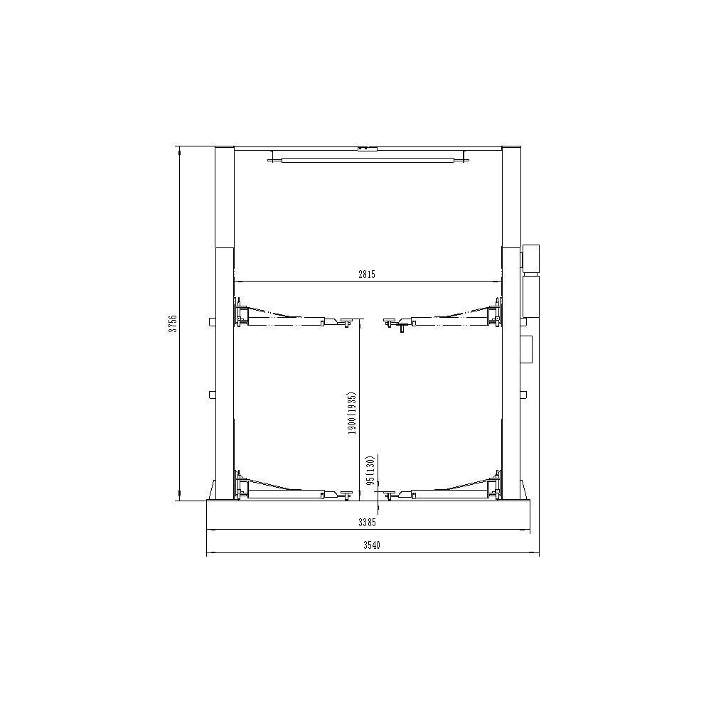 Falco Sollevatori 2-Säulen Hebebühne 4000kg 400V PremiumPlus VL40F400B Barrierefrei - bodenfreie Konstruktion - Tools.de TP Profishop GmbH