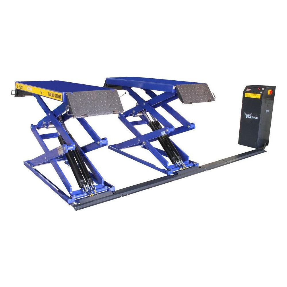 Falco Sollevatori Hebebühne 3000kg 400V Doppel-Scherenbühne 2 getrennte Ölkreisläufe VL7230A - Tools.de TP Profishop GmbH