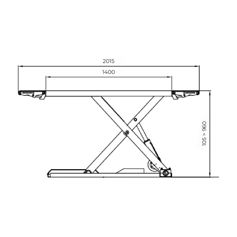 Falco Sollevatori mobile Hebebühne 3500kg 230V, 2 getrennte Ölkreisläufe Midrise Scherenhebebühne TwinX VL35B230M - Tools.de TP Profishop GmbH