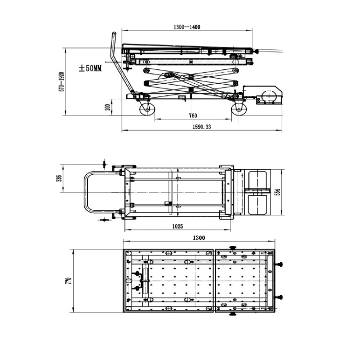 Falco Sollevatori Mobiler Akku Hubtisch 1200kg LT1200E - Tools.de TP Profishop GmbH