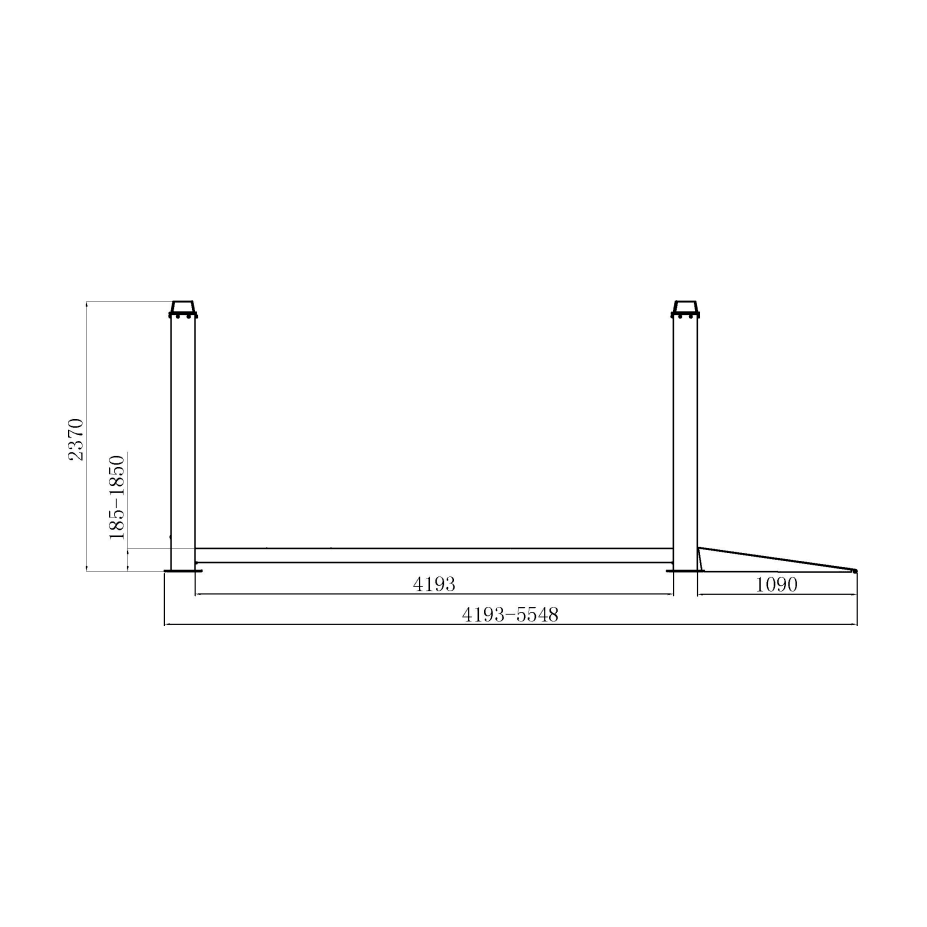 Falco Sollevatori Viersäulenhebebühne 4000kg 4,5m Centurion / Hebebühne mit vier Säulen VL4K400V - Tools.de TP Profishop GmbH