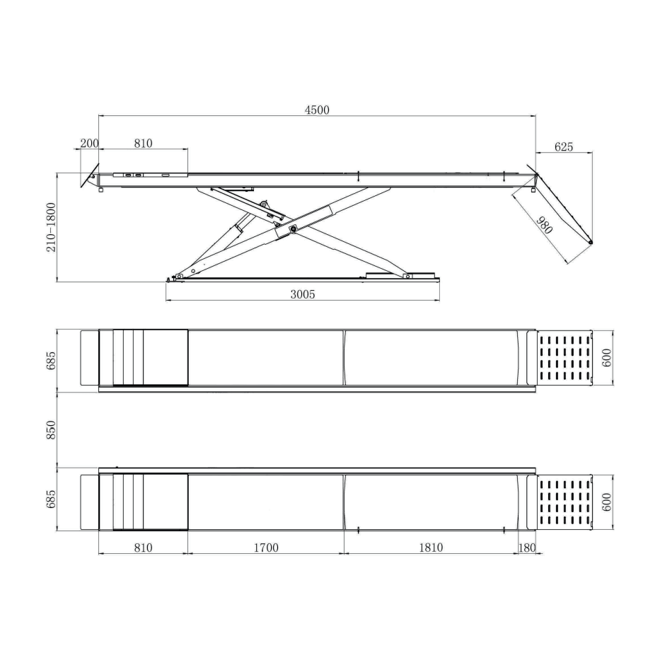 Falco Sollevatori Vollautomatische Scherenhebebühne Hebebühne 4000kg 400V - VL9240AL - Tools.de TP Profishop GmbH