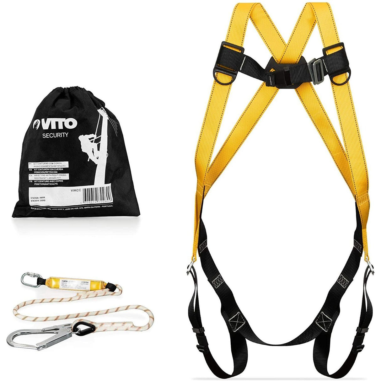 Fallschutz-Set Absturzsicherung Dachdecker - Gerüstbau Set + Positionierungsgürtel nach CE - Tools.de TP Profishop GmbH