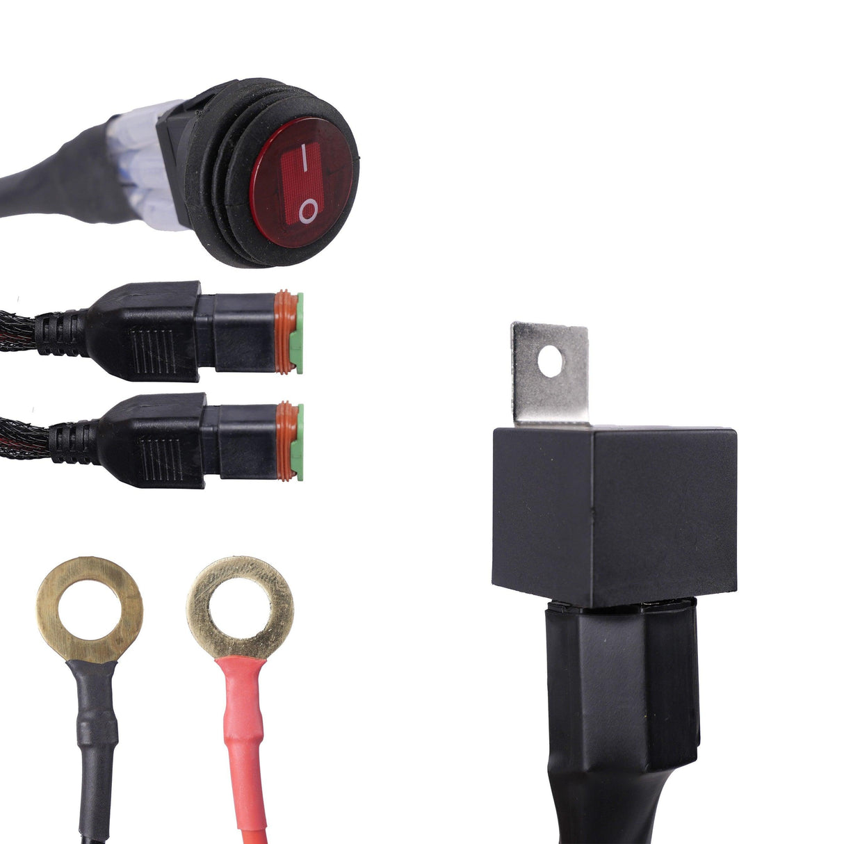 Fluxon Kabelbaum mit Relais und Schalter Kabelsatz Kabel-Kit - PARTLB01WH - Tools.de TP Profishop GmbH