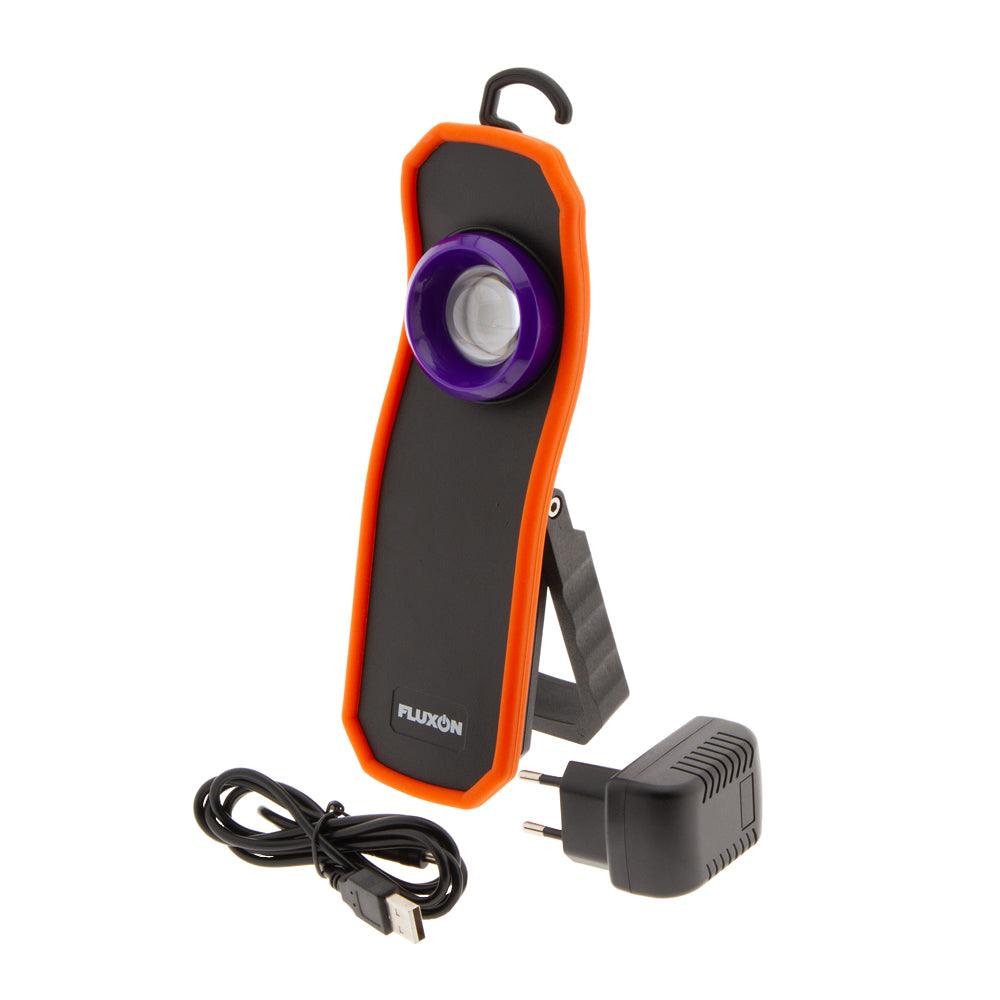 Fluxon LED Arbeitslampe UV 10W IP44 Aufladbar Magnetisch Leuchte UV-Licht - WL04UV - Tools.de TP Profishop GmbH