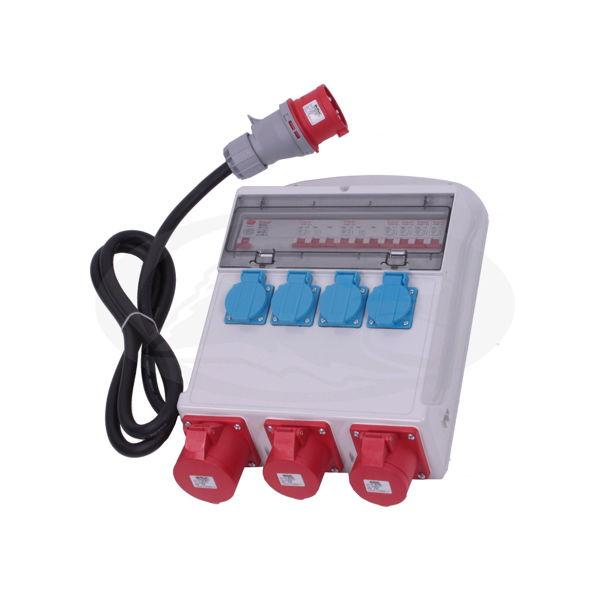 Fluxon Stromverteiler 32A 230V 415V Stromkasten Verteilerkasten - VD732A - Tools.de TP Profishop GmbH