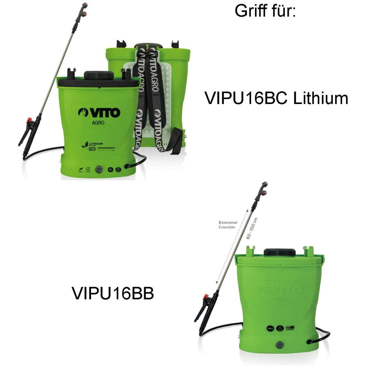 Griff für Akkudrucksprüher VIPU16BB und VIPU16BC - Tools.de TP Profishop GmbH