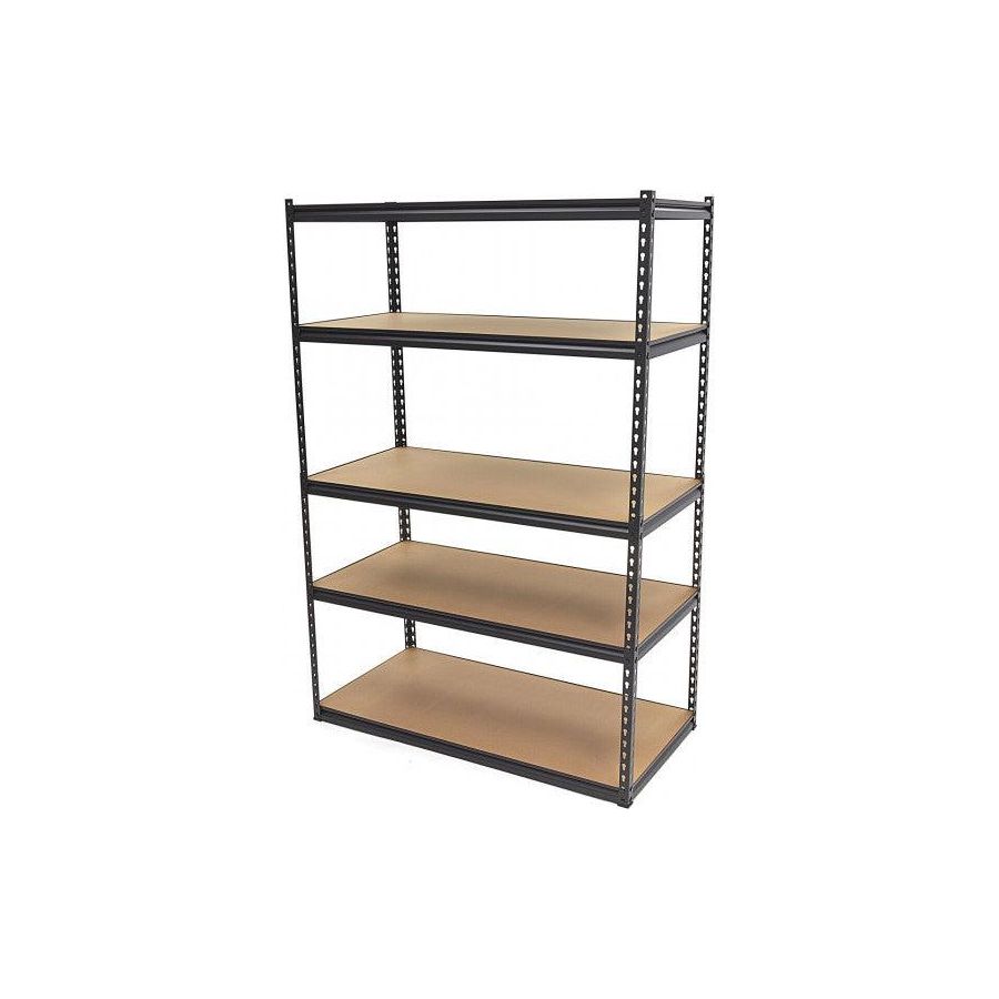 HBM 2-teiliges Extra-Breites Fachbodenregal/Garagenregal – 5 Ebenen, 300 kg Gesamttragkraft, 10 mm MDF-Platten - 9828 - Tools.de TP Profishop GmbH