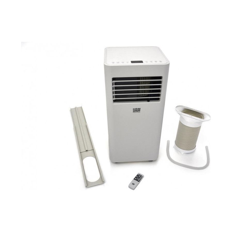 HBM Mobiles Kompaktklimagerät - 2050 Watt, Effiziente Kühlung für bis zu 27 m² Räume - Tools.de TP Profishop GmbH