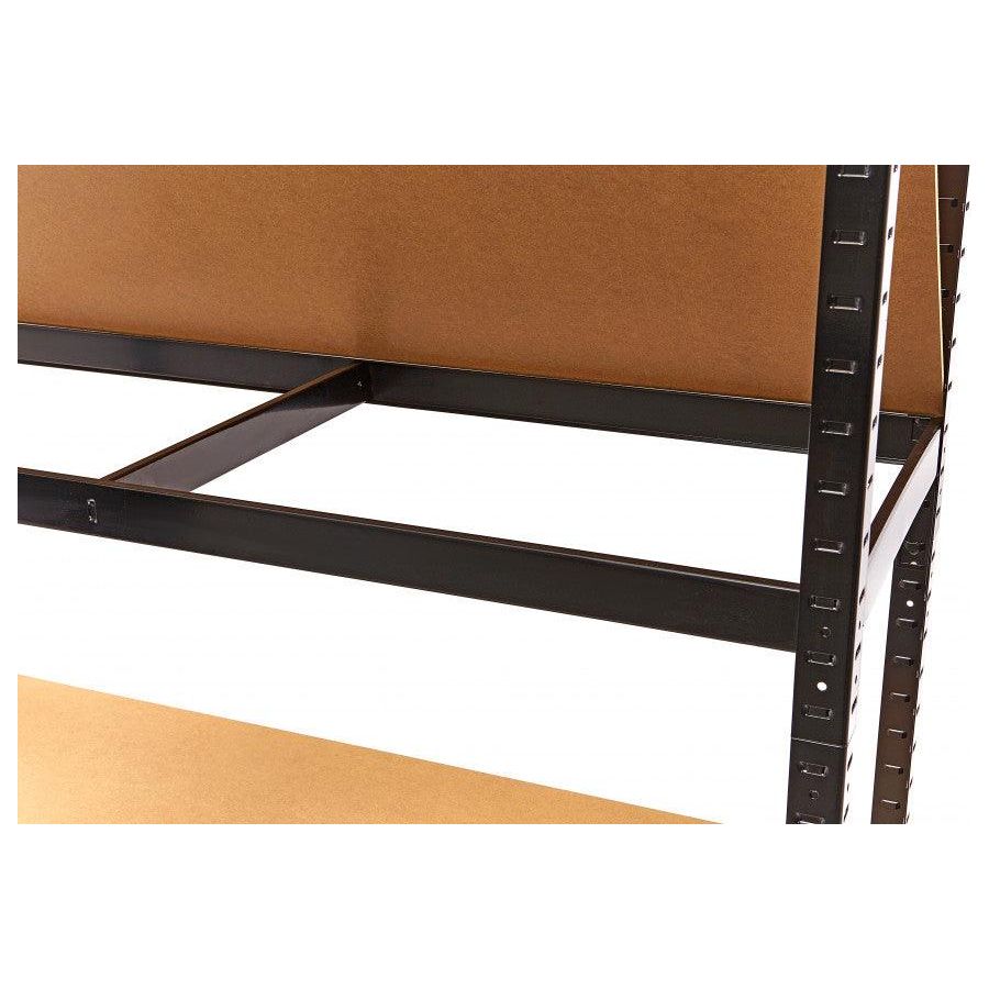 HBM Professionelles Regal/Garagenregal 5 x 275 kg - Robustes Garagen Regal, Wandregal für Werkstatt und Lagerung - Tools.de TP Profishop GmbH