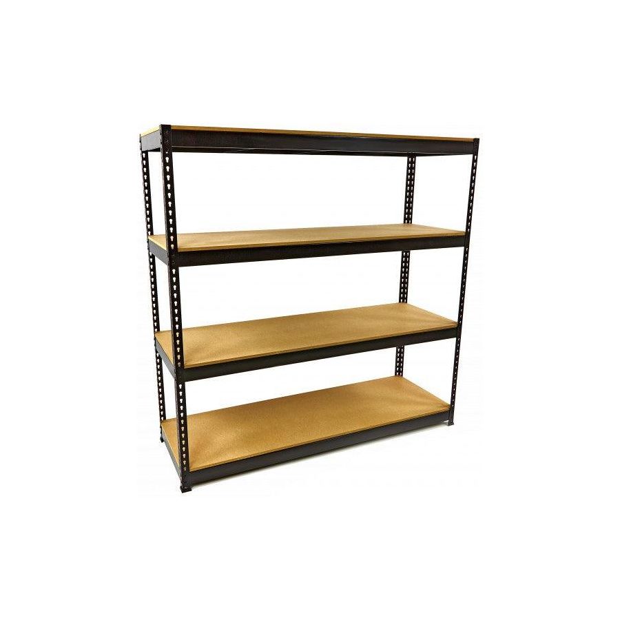 HBM Professionelles Werkstattregal - 4 Ebenen, 400 kg Gesamttragkraft, Schraubenlose Montage, 180 x 60 x 180 cm - Tools.de TP Profishop GmbH