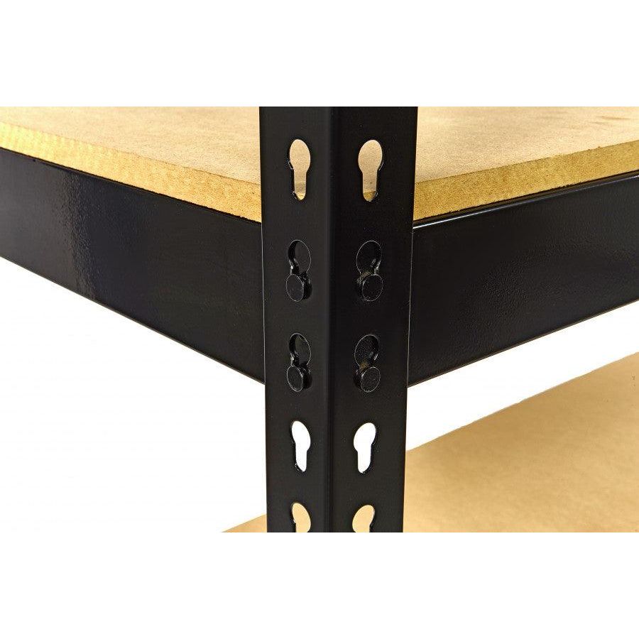 HBM Professionelles Werkstattregal - 4 Ebenen, 400 kg Gesamttragkraft, Schraubenlose Montage, 180 x 60 x 180 cm - Tools.de TP Profishop GmbH