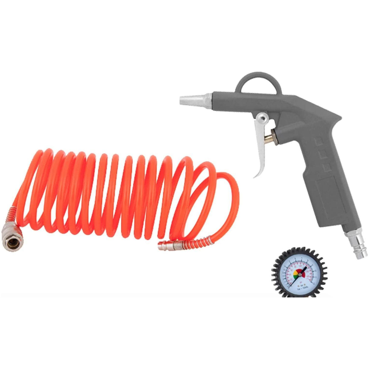 iTools 3-teiliges Druckluftpistolen-Set mit Druckanzeige und Reifenfüller - inklusive Schlauch für Kompressor - ITKITCO3 - Tools.de TP Profishop GmbH