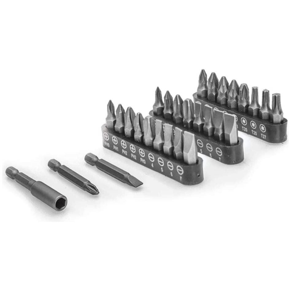 iTools Mini Akkuschrauber Set mit 3,6V Lithium-Ionen Akku und 28-teiligem Profi-Bit-Set - inkl. LED-Arbeitsleuchte und Tasche - ITASFL36A - Tools.de TP Profishop GmbH