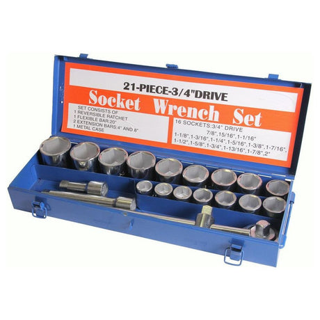 JMC Steckschlüssel Satz 21 Stück SAE SW21I - Tools.de TP Profishop GmbH