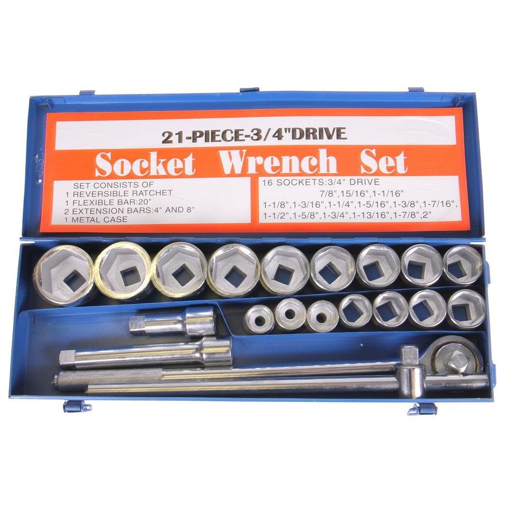 JMC Steckschlüssel Satz 21 Stück SAE SW21I - Tools.de TP Profishop GmbH
