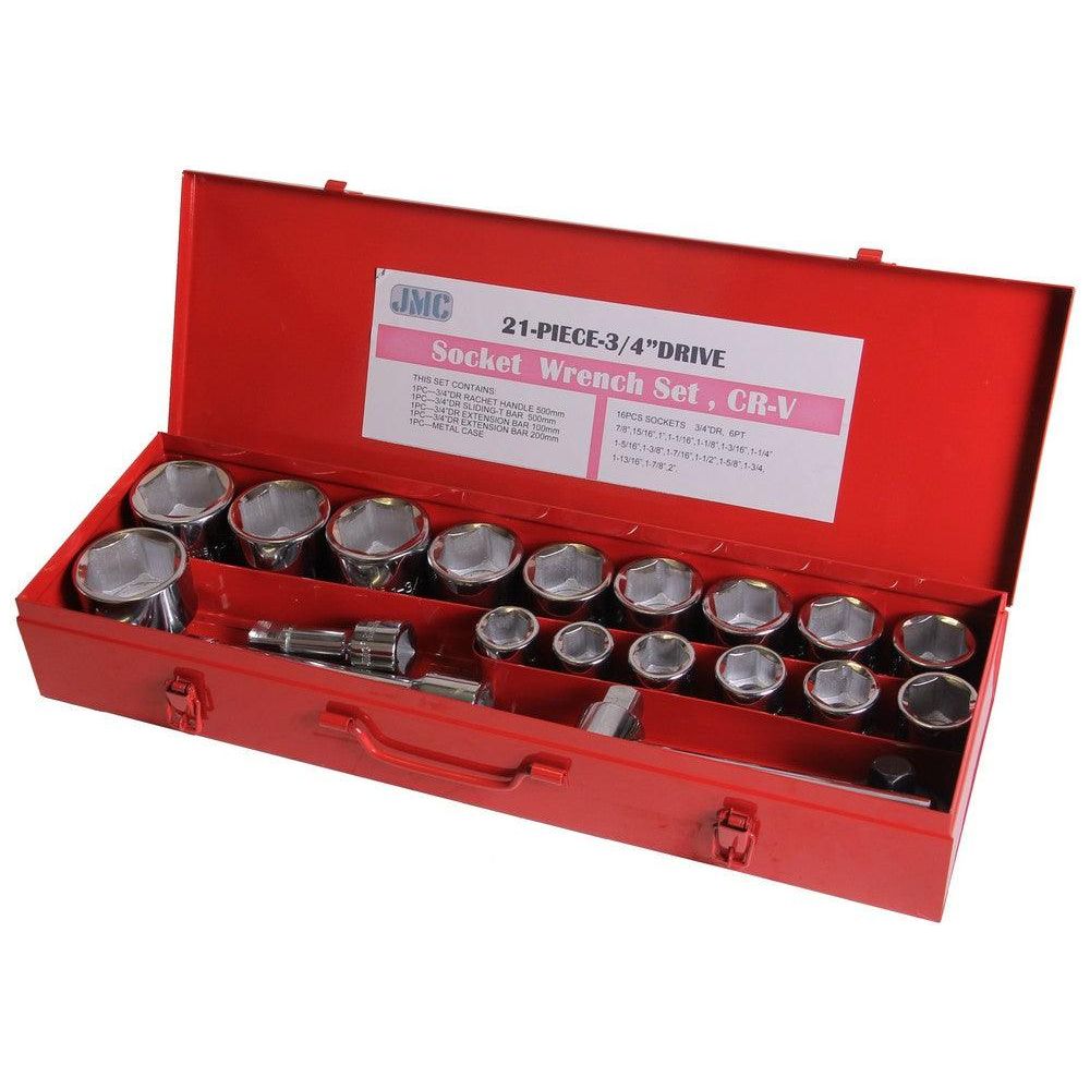 JMC Steckschlüssel Satz 21 Stück SAE SW21IN - Tools.de TP Profishop GmbH