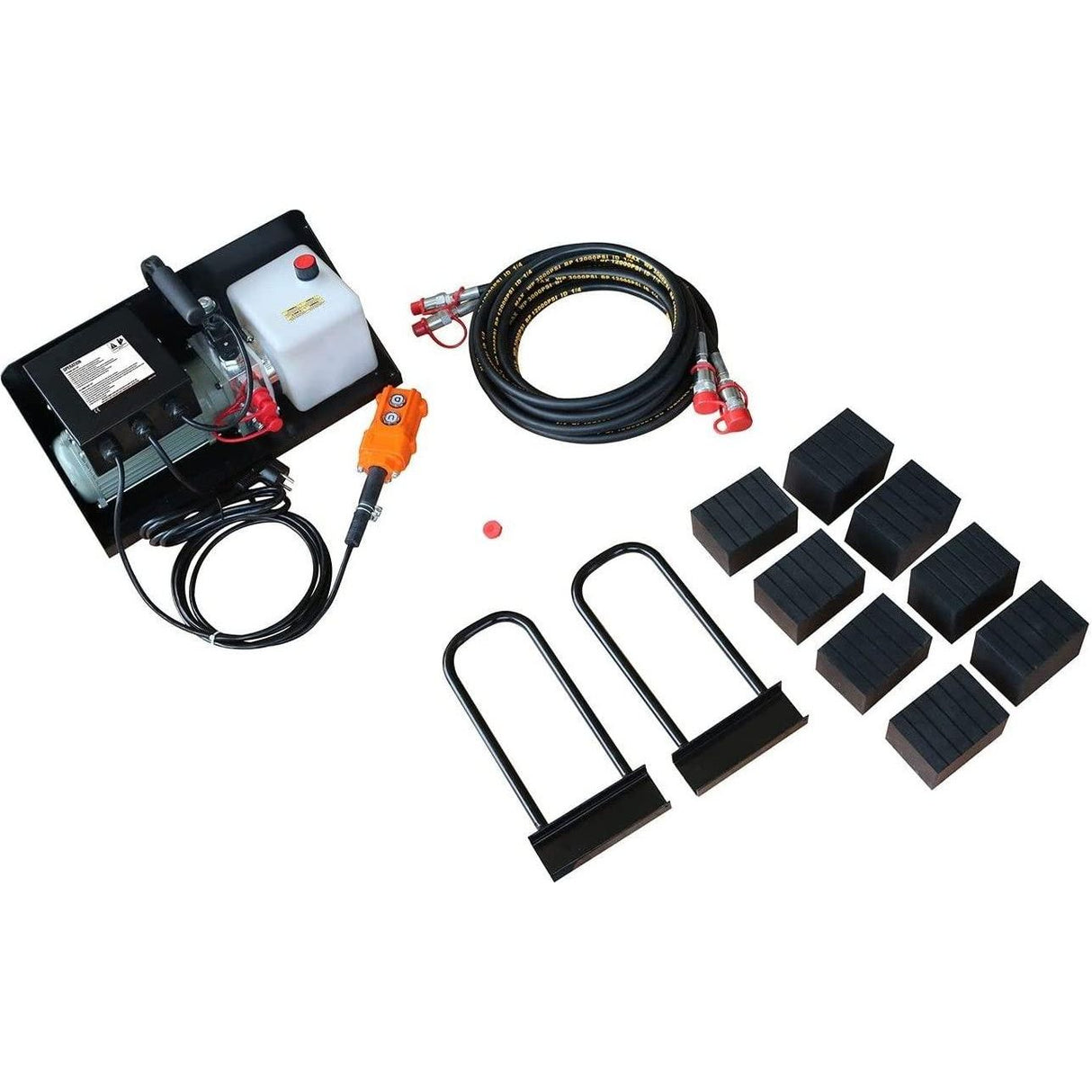 KROFtools Mobile Kfz Hebebühne 2500kg - Mobile Auto Hebebühne mit hydropneumatischem Antrieb 2.5t - 2-teilig - Tools.de TP Profishop GmbH