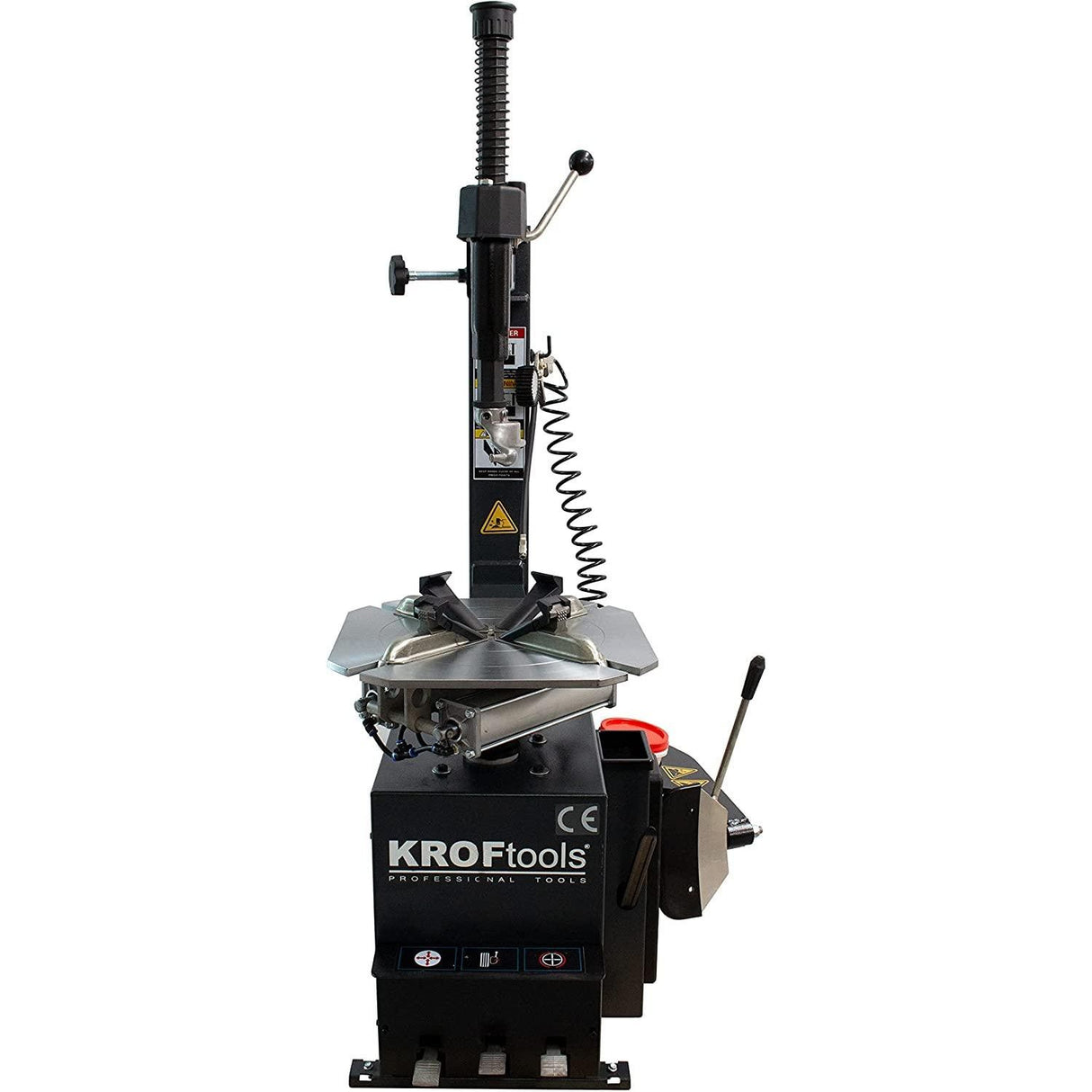 KROFtools Reifenmontiergerät Set, Reifenwechsel-KIT, halbautomatische Reifenmontiermaschine Set mit festem Arm, 220V, Abdrückkraft: 2700kg + halbautomatische Radauswuchtmaschine 10"-24" - Tools.de TP Profishop GmbH