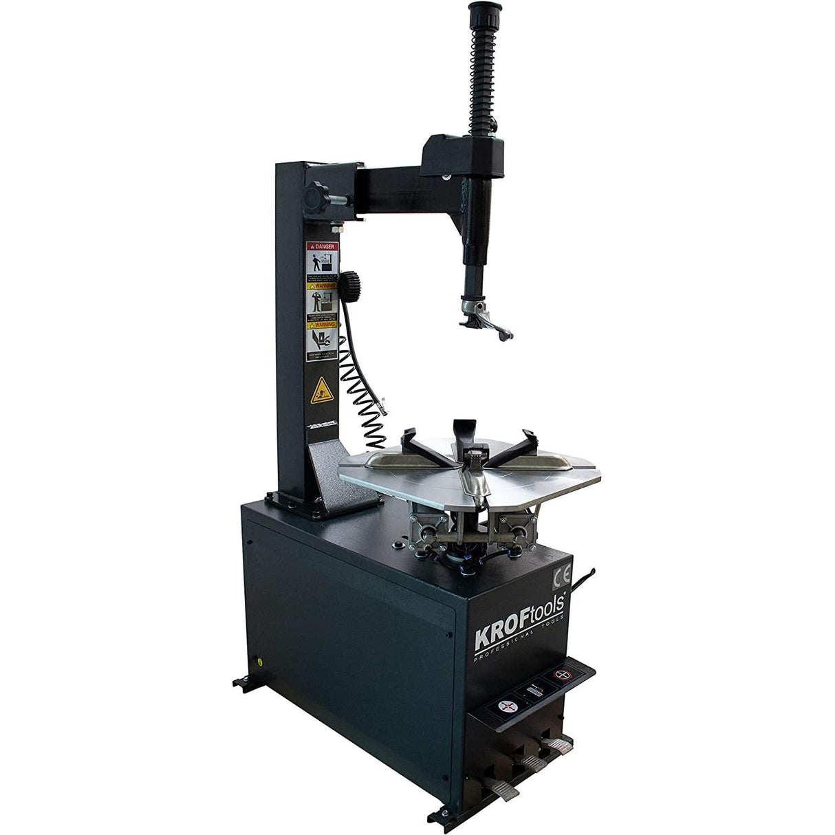 KROFtools Reifenmontiergerät Set, Reifenwechsel-KIT, halbautomatische Reifenmontiermaschine Set mit festem Arm, 220V, Abdrückkraft: 2700kg + halbautomatische Radauswuchtmaschine 10"-24" - Tools.de TP Profishop GmbH