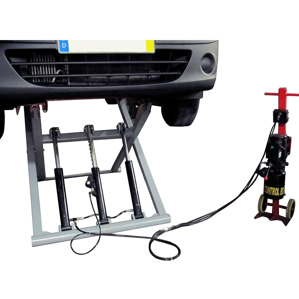 KROFtools robuste 3T Auto mobile Scherenhebebühne 11cm flach KFZ Mobile Hebebühne 3 Tonnen 230V - Tools.de TP Profishop GmbH