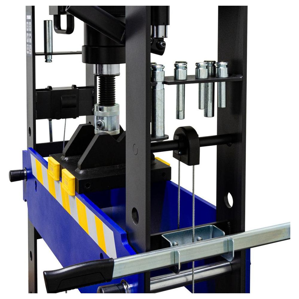 MAMMUTH 50t Werkstattpresse manuell + pneumatisch inkl. Druckstücke - 50 Tonnen Pneumatisch Handpumpe SP50HAM - Tools.de TP Profishop GmbH