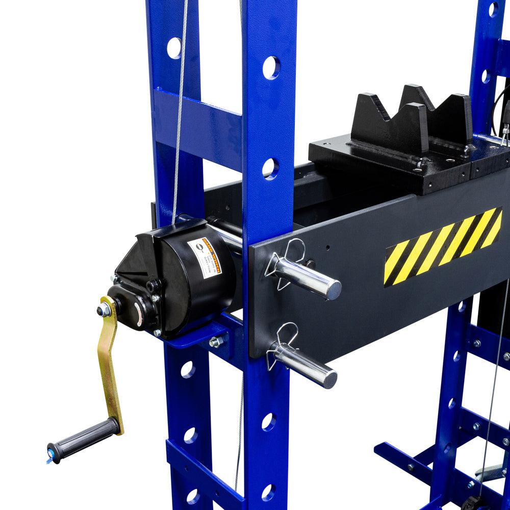 MAMMUTH 50t Werkstattpresse mit Fußpedal und manuelle Betätigung - 50 Tonnen Hydraulikpresse, Industriepresse SP50HHV - Tools.de TP Profishop GmbH