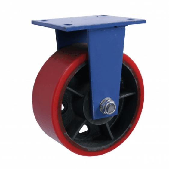 MAMMUTH Bockrolle 1800kg 250 x 100mm / PU Rolle / Festes Rad WSHT10PF - Tools.de TP Profishop GmbH