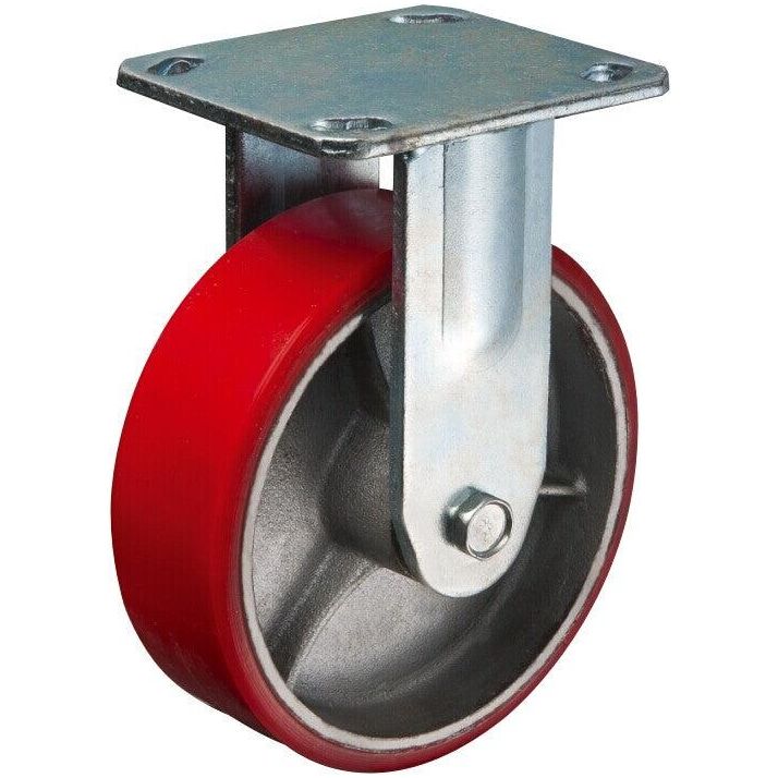 MAMMUTH Bockrolle 480kg 200 x 50mm / PU Rolle / Festes Rad WH200PF - Tools.de TP Profishop GmbH