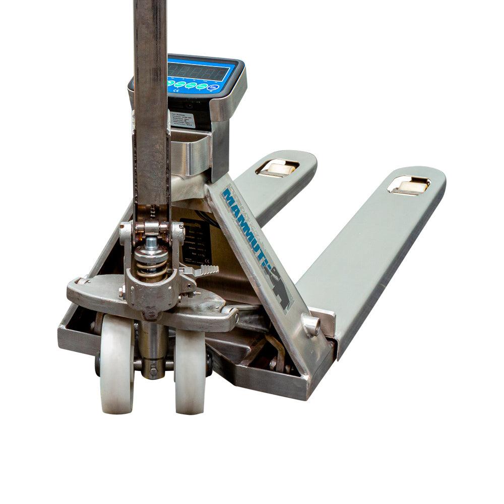 MAMMUTH Gabelhubwagen mit Waage Edelstahl 2500kg 115cm Hubwagen PT25SS - Tools.de TP Profishop GmbH
