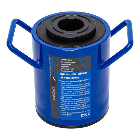MAMMUTH Hydraulik-Hohlkolbenzylinder, Hohlzylinder 60 Tonnen Hydraulisch Schlag Hub 50mm Hohlkolbenzylinder Zylinder MHC6050 - Tools.de TP Profishop GmbH