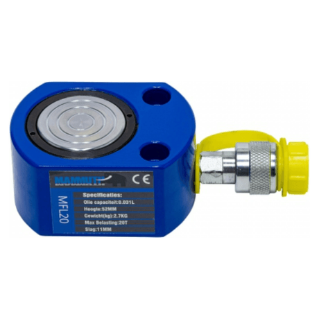 MAMMUTH Hydraulikzylinder 20 Tonnen Kurzhubzylinder Hub 11mm Zylinder MFL20 - Tools.de TP Profishop GmbH