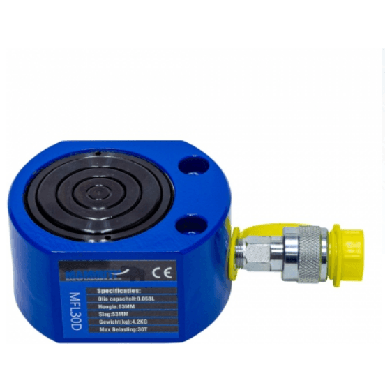 MAMMUTH Hydraulikzylinder 30 Tonnen Kurzhubzylinder Hub 53mm Zylinder Doppelzylinder MFL30D - Tools.de TP Profishop GmbH