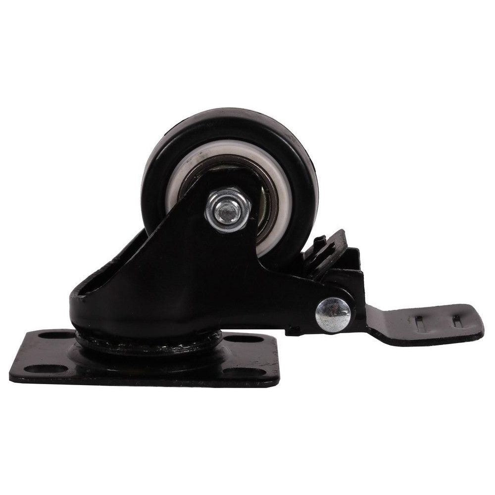 MAMMUTH Lenkrolle mit Bremse 30kg 40 x 20mm PU Ersatzrad Ersatzrolle Rolle Rad W040PSDB - Tools.de TP Profishop GmbH