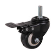 MAMMUTH Lenkrolle mit Bremse 45kg 50 x 23mm PU Gewindestange Ersatzrolle W050PSPB - Tools.de TP Profishop GmbH
