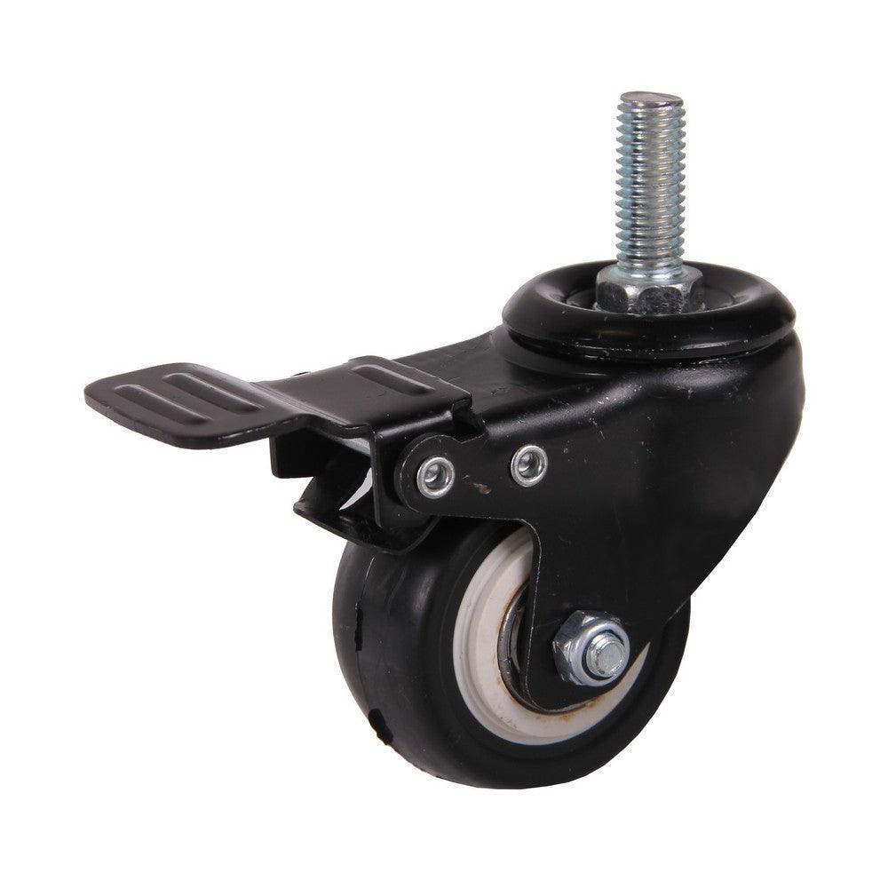 MAMMUTH Lenkrolle mit Bremse 45kg 50 x 23mm PU Gewindestange Ersatzrolle W050PSPB - Tools.de TP Profishop GmbH