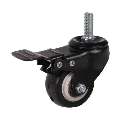 MAMMUTH Lenkrolle mit Bremse 45kg 50 x 23mm PU Gewindestange Ersatzrolle W050PSPB - Tools.de TP Profishop GmbH