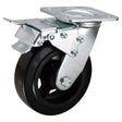 MAMMUTH Lenkrolle mit Doppelbremse 270kg 200 x 50mm Gummi Ersatzrad Ersatzrolle Rolle WH200RSDB - Tools.de TP Profishop GmbH
