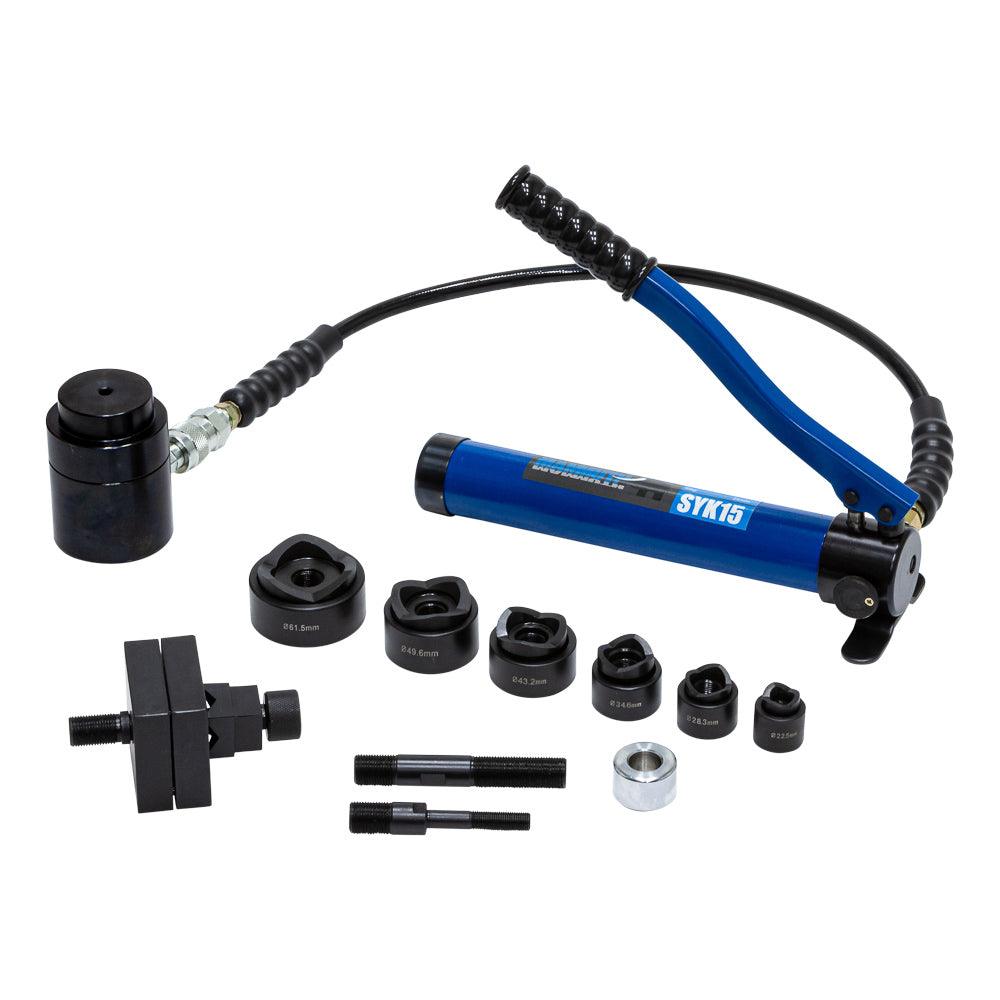 MAMMUTH Lochstanze mit Handpumpe / Stanzwerkzeug / Blechlocher / Handlochstanzwerkzeug SYK15 - Tools.de TP Profishop GmbH