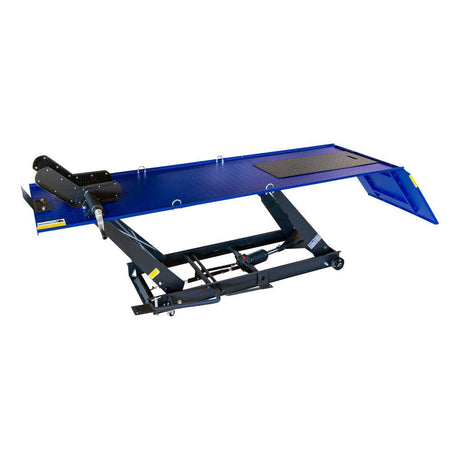 MAMMUTH Motorradhebebühne Parallel 450kg Hydraulisch mit Fußpedal ML45PH - Plattformgröße = 2200 x 680 mm - Tools.de TP Profishop GmbH