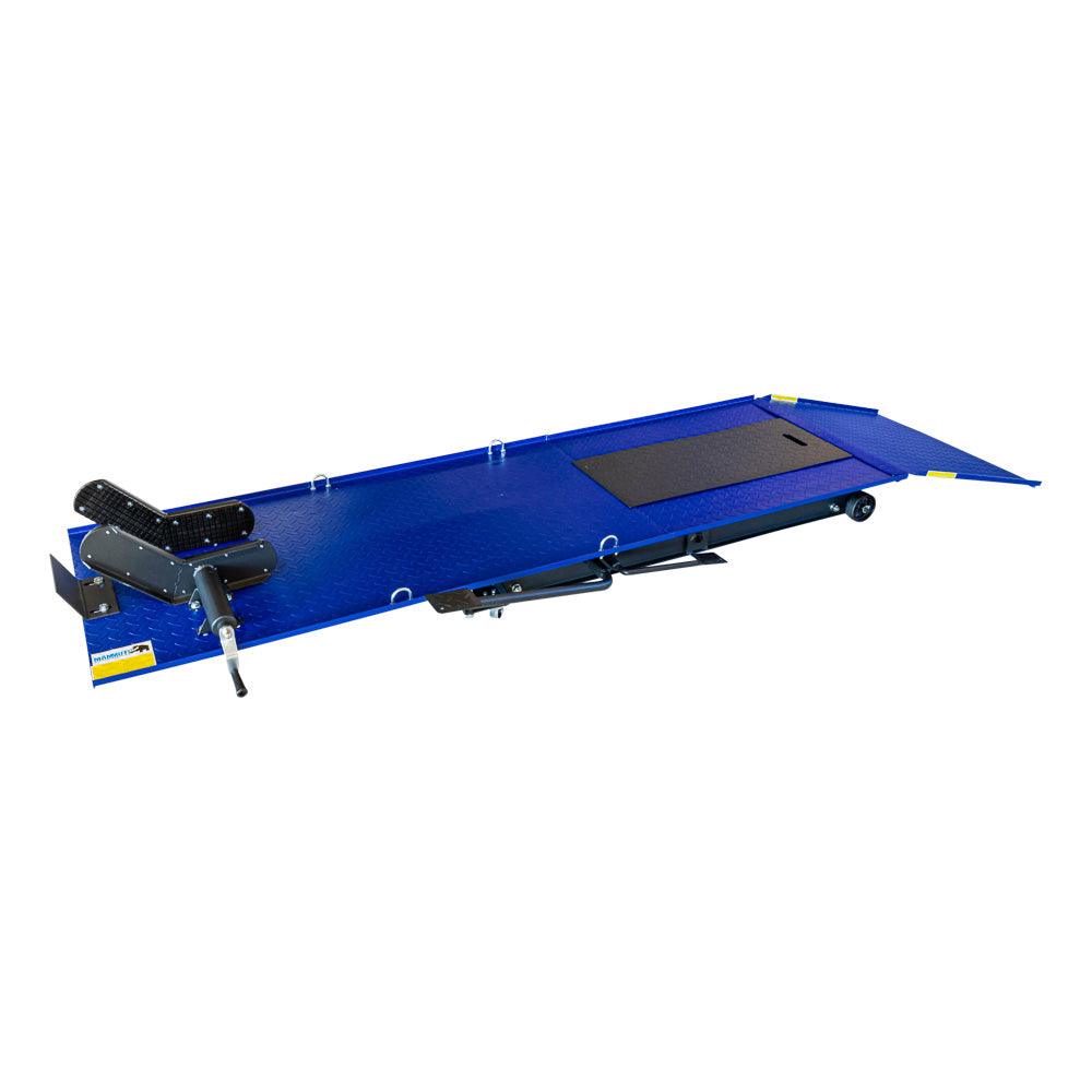 MAMMUTH Motorradhebebühne Parallel 450kg Hydraulisch mit Fußpedal ML45PH - Plattformgröße = 2200 x 680 mm - Tools.de TP Profishop GmbH