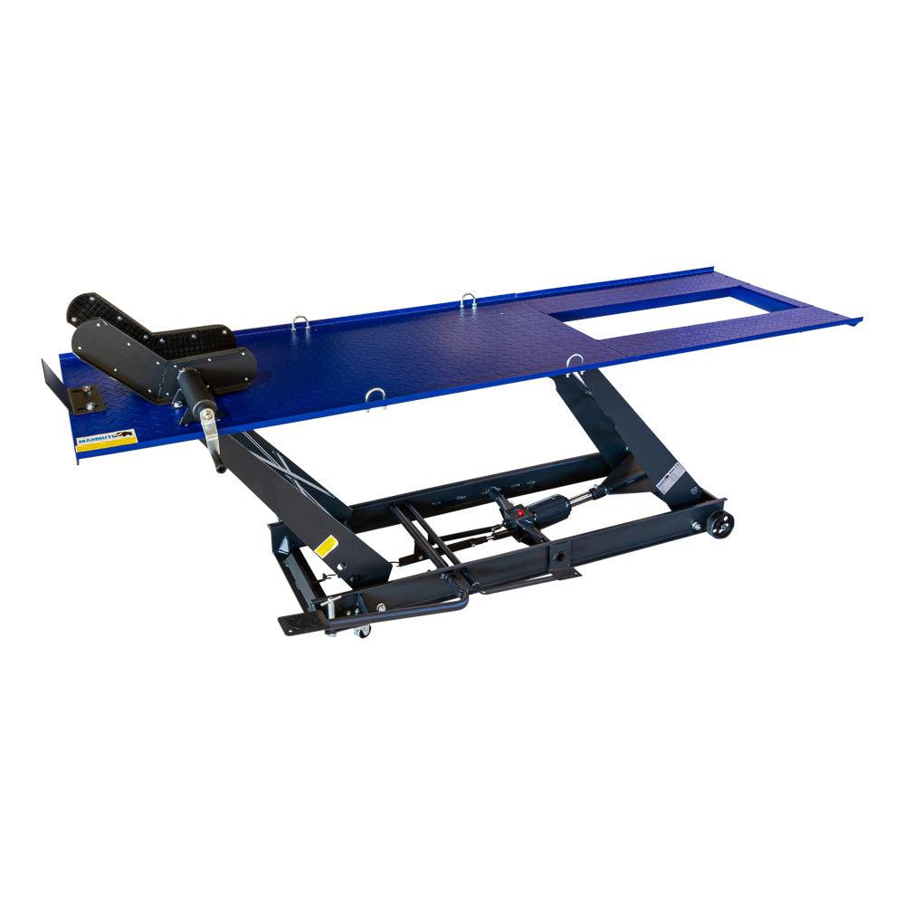 MAMMUTH Motorradhebebühne Parallel 450kg Hydraulisch mit Fußpedal ML45PH - Plattformgröße = 2200 x 680 mm - Tools.de TP Profishop GmbH
