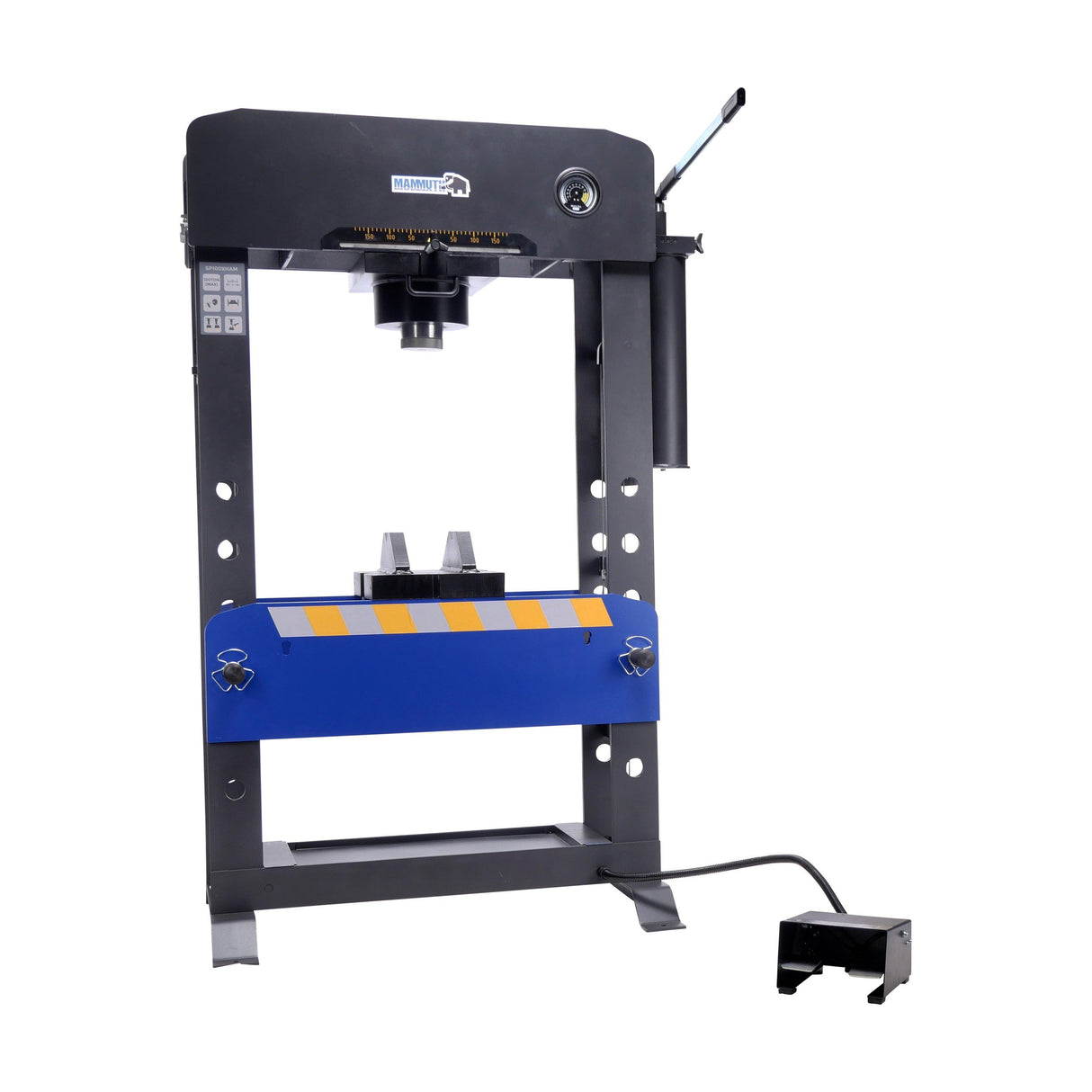 MAMMUTH Werkstattpresse 100 Tonnen Hydraulikpresse mit Fußpedal 100t SP100XHAM - Tools.de TP Profishop GmbH