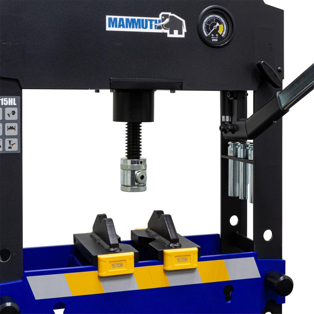 MAMMUTH Werkstattpresse 15 Tonnen Tischpresse Hydraulikpresse Handpumpe Manuell SP15HL - Tools.de TP Profishop GmbH