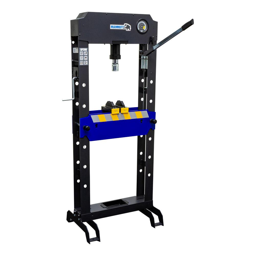 MAMMUTH Werkstattpresse 20 Tonnen Hyraulikpresse Handpumpe Manuell SP20H - Tools.de TP Profishop GmbH