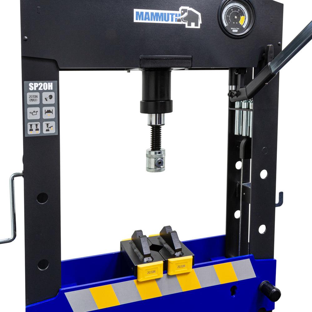 MAMMUTH Werkstattpresse 20 Tonnen Hyraulikpresse Handpumpe Manuell SP20H - Tools.de TP Profishop GmbH